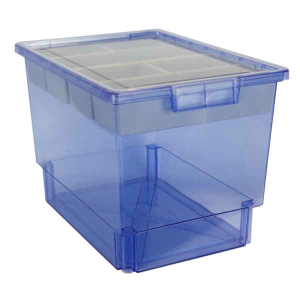 Storsystem Bin, Tray, Tote, Blue, High Impact Polystyrene, 12.25 in W